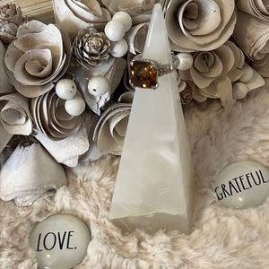 Judith Ripka Citrine statement ring size 11